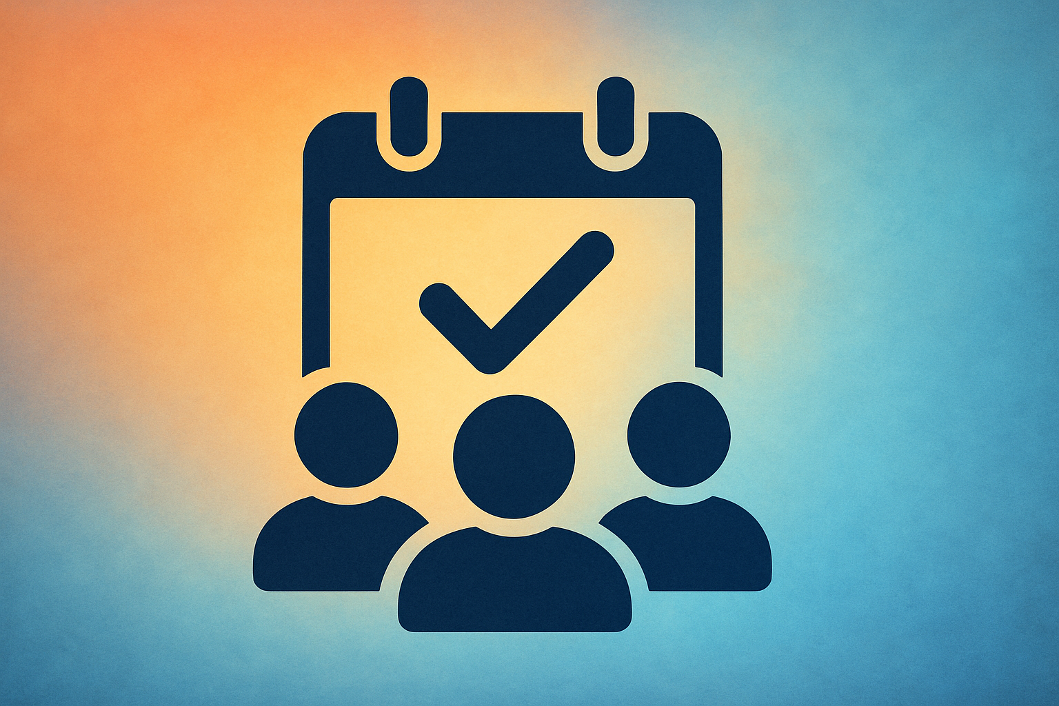 photographic A vibrant and inviting icon for events  The background is a soft gradient of warm oranges and cool blues evoking a sense of community and-2