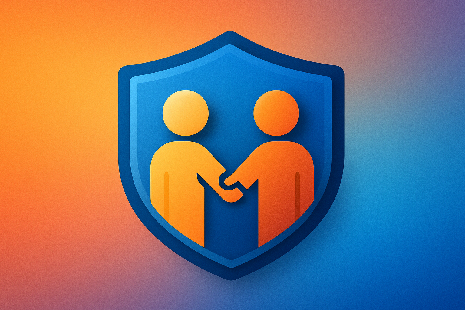 photographic Create a vibrant and inviting icon symbolizing trusted curated relationships featuring a sturdy shield at its center The background trans